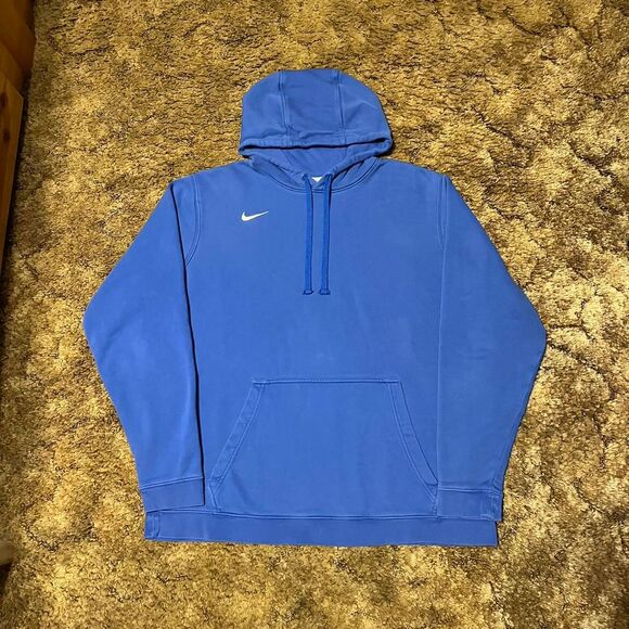 Nike Small Logo Pullover Hoodie Blue XLarge - Picture 1 of 5